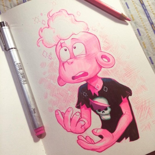 My dear Lars~ #stevenuniverse #laramiebarriga #lars #pinklars #drawing #fanart #larshead #sketching