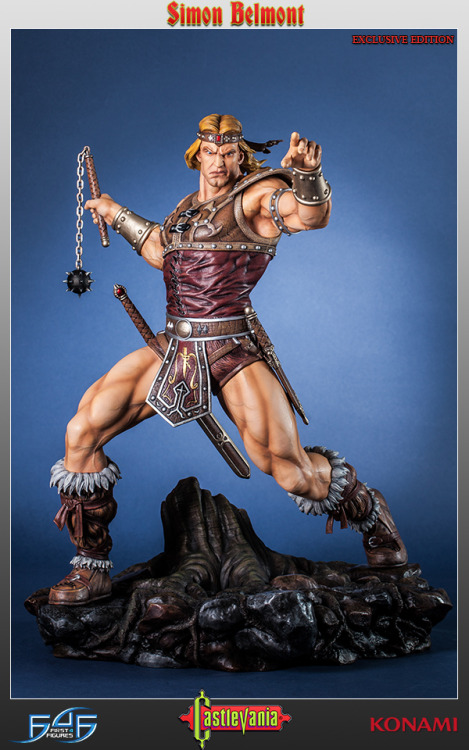 New Simon Belmont statue by First 4 Figures!Pre-order it here: http://bit.ly/1K8xvUe