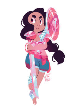 chicinlicin:  Warrior Stevonnie doodle thing