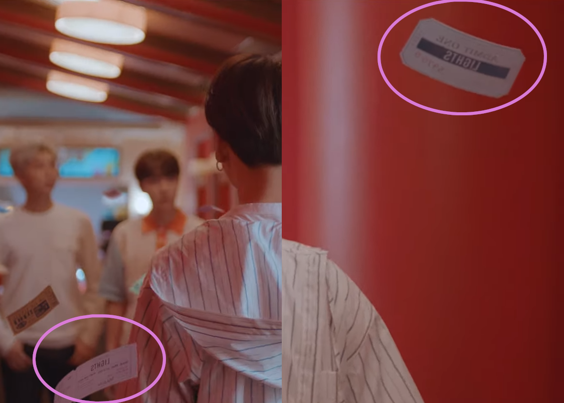 Behind The Screen details in ”Lights” MV