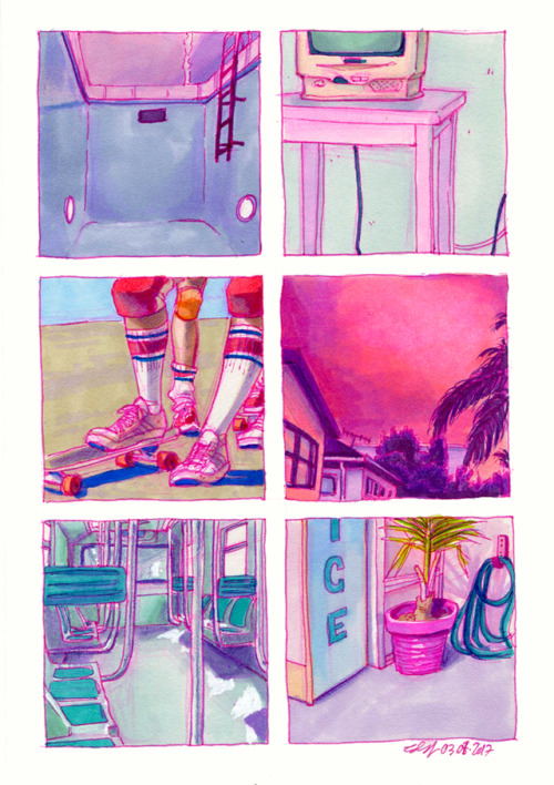 bitterjellydraws: are my studies A E S T H E T I C enough 