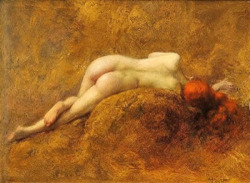 artbeautypaintings:  The golden nude - Albert