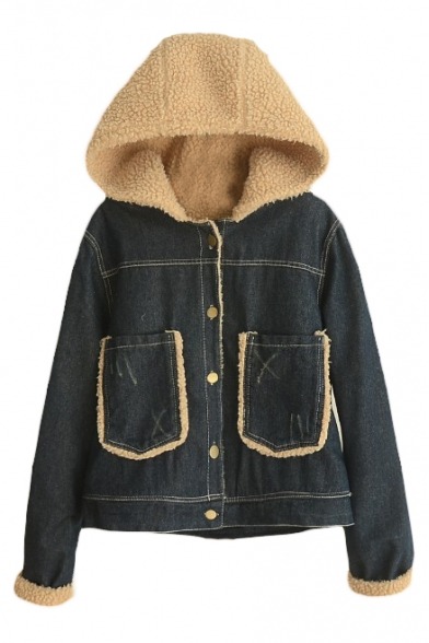 humorkingfun:  Denim Coat &amp; Jacket Blue Two Piece In One  Light Blue Cartoon