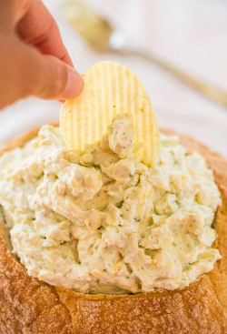 Do-Not-Touch-My-Food:  Ranch And Cheese Bread Bowl Dip 