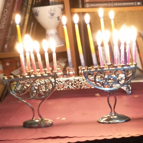 Almost forgot tonight&rsquo;s menorah pic! #happyhanukkah  www.instagram.com/p/CXAHHErlB