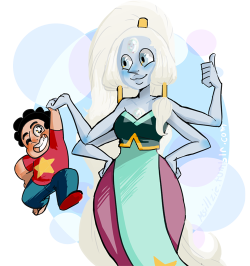 msillzie:  I’m on a roll. More finished art, this time featuring Opal and Steven. 