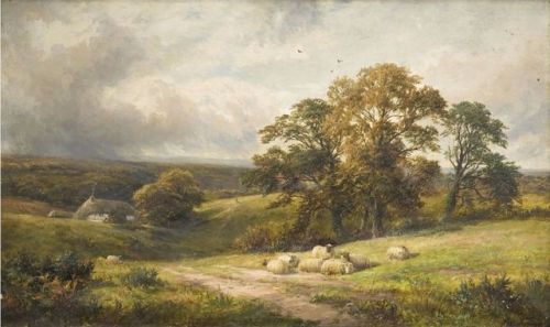 A Quiet Scene in South Derbyshire, George Turner, 1885