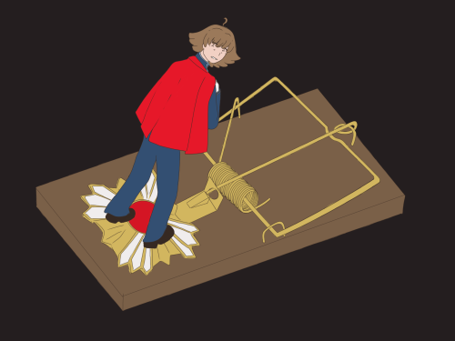 Mouse In A Trap
