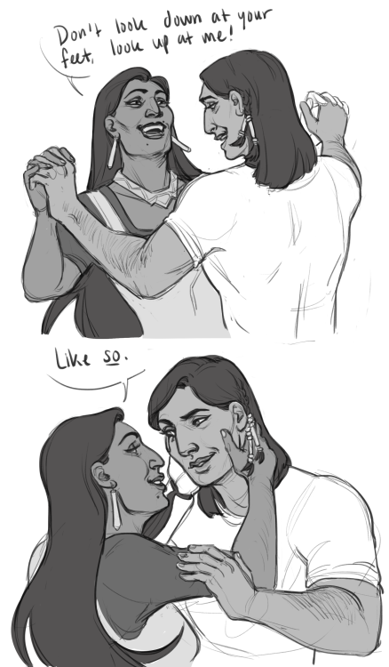 ruushes: fareeha never learned to dance but she picks it up pretty quickly