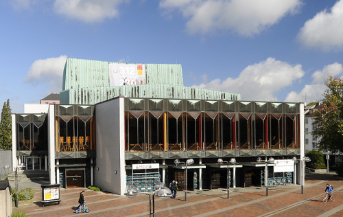 germanpostwarmodern - Municipal Theater (1963) in Krefeld,...