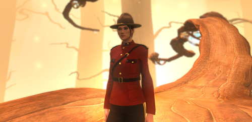 Mountie - Campaign hat, tanMountie - Red Serge jacketMountie - Breeches with gold strapping, dark gr