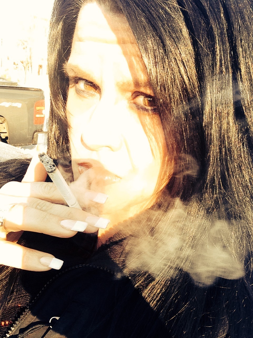 Oh yeah&hellip; I love it.. she smoking sexy horny fuck ! I want to meet her