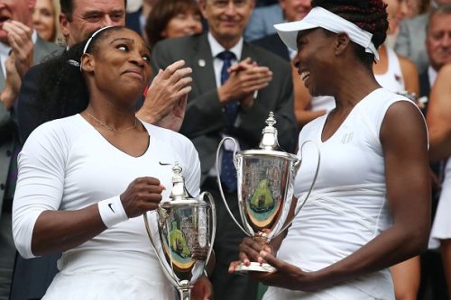 dbarraja:  🏆🏆Serena Williams & Venus Williams win their 6th Wimbledon doubles title! beat Babos/Shvedova 6-3, 6-4  