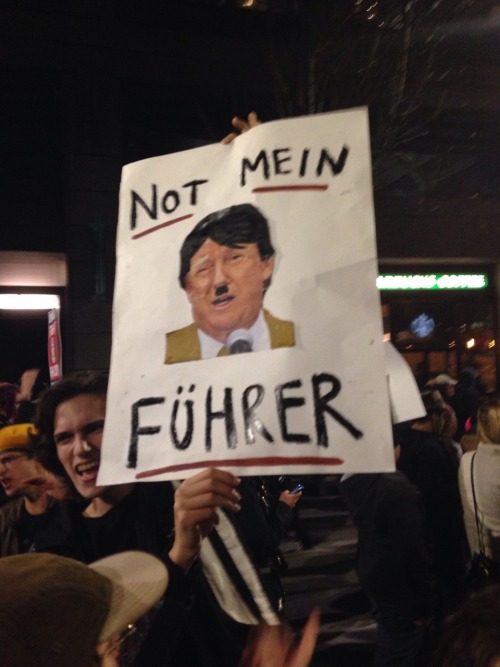 femmefatalefillefatale:  Spotted at a protest rally in downtown Seattle