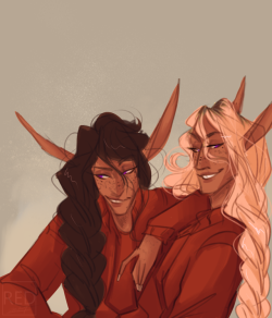 russet-red:im still tryna hammer out TAZ designs because im Indecisive but pushes this lup and taako i drew while listening 2 the new episode towards yall