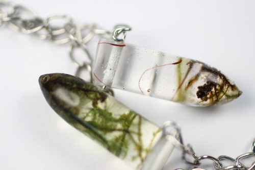 mossofthewoodsjewelry:  Moss Specimen Necklaces