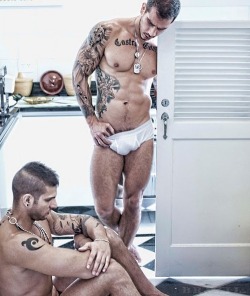 tattooedhunks:  Hot men near you are looking