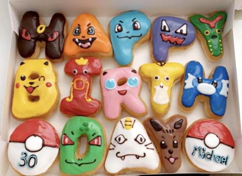 Pokemon birthday donuts! Source