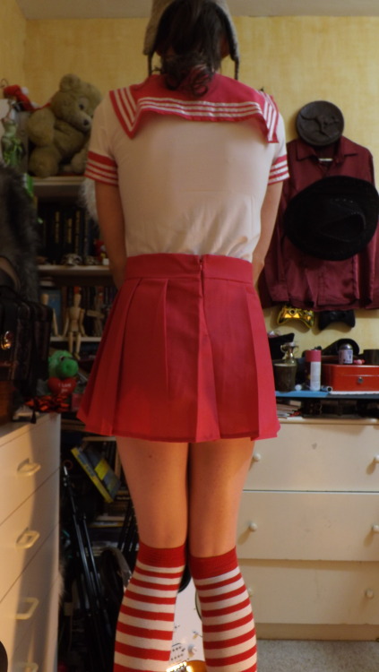 New Schoolgirl Outfit (Part 1)Also, for those of you interested, my tumblr now has a “Camshow” button in the links in the header. Come chat with me on Skype, and we can arrange a show or two! n.~ 