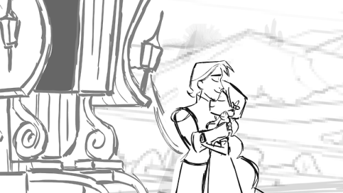 my storyboard revisions from this week’s Rapunzel’s Tangled Adventure “Lost a