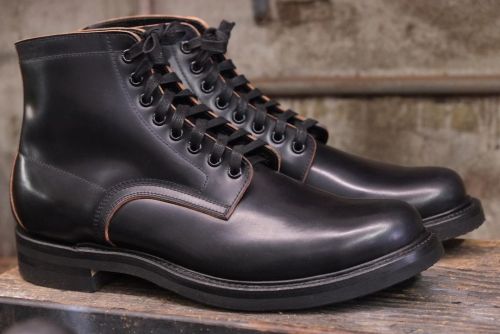 brianthebootmaker:Role Club Townsman Lace Up. Black Shell Cordovan. RC Black Cork full soles and hee