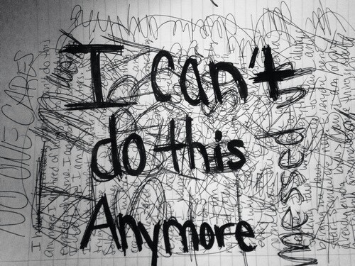 I'm drowning in my own fucking mind