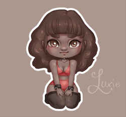 artbyluxje:  New drawing. Of a little cutie sub with a mischievous smile. 