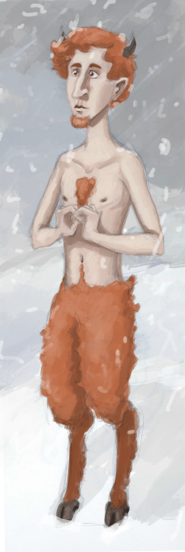 Satyr In The Snow.