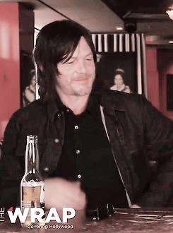dixonsgrimed:  reedusgif:Embarrassed Norman is the cutest Norman   He is honestly the cutest little thing