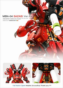 ohnicegundam:    MG 1/100 MSN-04 Sazabi Ver.