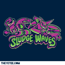 theyetee:  Sludge Wavesby Kari Fryป on 02/26 only at The Yetee 