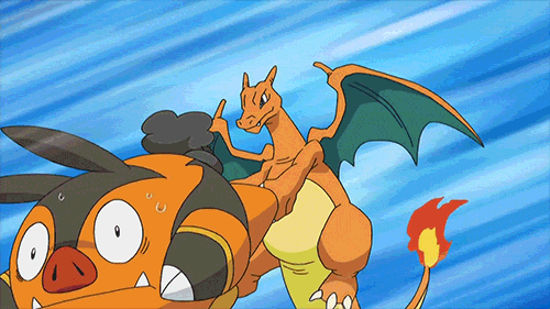 pokemon-i-choose-you:Pignite: Holy shit, I’m going against a Charizard wat was i thinking