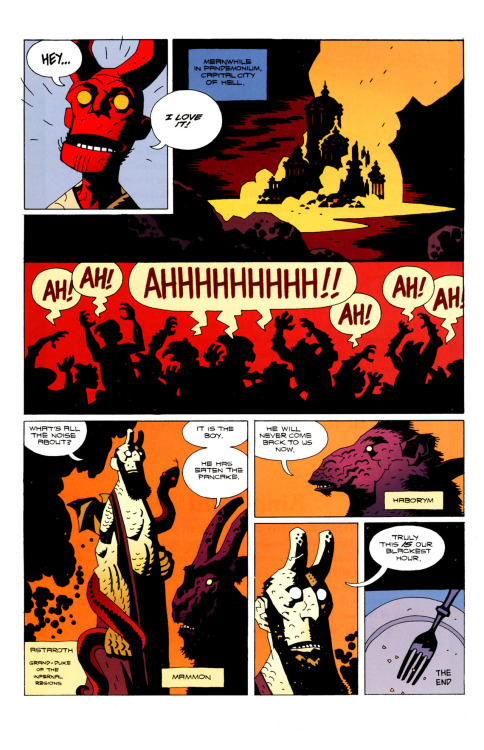 One day someone at Dark Horse asked if I was interested in writing a story about young Hellboy. I wa