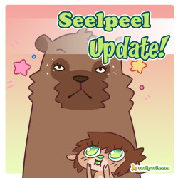 ground-lion:  Peanuts | Bold Moves | Horny Beetle | Balancing ActClick the above links to catch up on the updates from July!This month also had a One Year Anniversary illustration, which you can see here:  * ✧*｡  1 Year of Seelpeel!!  * ✧*｡