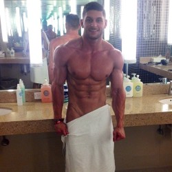 sexy-lads:  Jerdani Kraja in white towel 