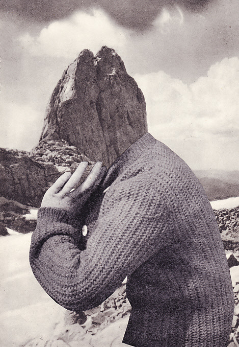 susannebreussmountcoll:   © Susanne Breuss: Versteinern / Petrify (handmade collage,