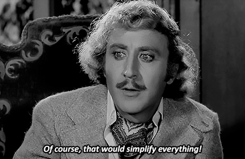lillard:  “…as the minuteness of the parts formed a great hindrance to my speed, I resolved therefore, to make the creature of a gigantic stature.”  YOUNG FRANKENSTEIN (1974)