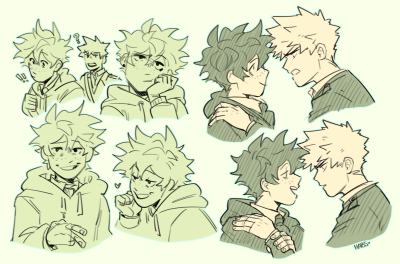 goin’ through it
don’t know why but I’ve been on the “quirkless!deku who didn’t get into the hero course” train lately, I’m usually not a fan of that, but it’s fun to explore the goofiness (see: scammers to lovers) and also the potential angst of it...