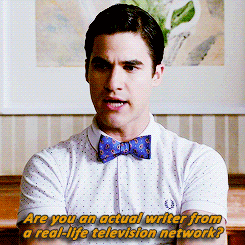 poemsingreenink:Blaine “I Would Like To See Some ID” Anderson.