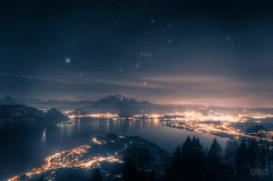sitoutside:  ~ Lake Lucerne and Orion * 