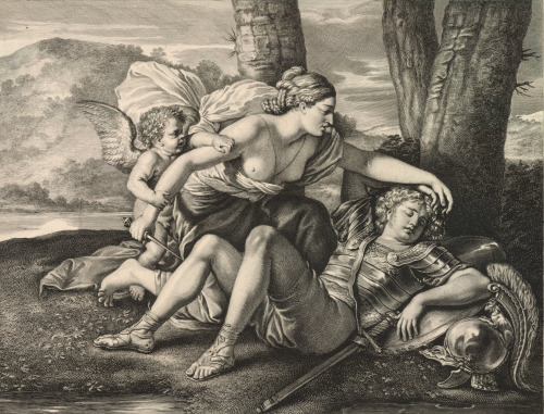 Gérard Audran (French; 1640–1703) after Nicolas Poussin (French; 1594–1665)Rinaldo and ArmidaEtching