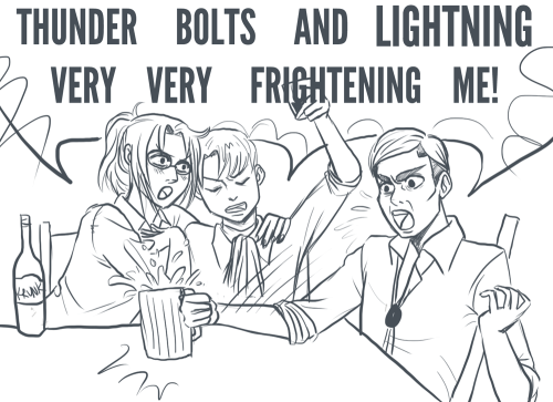 drinkyourfuckingmilk:  BUT WHY DO THEY HAVE TO SING BOHEMIAN RHAPSODY AT 3AM? this is the night the 104th dread the most though Armin thinks Erwin is improving his pitch 