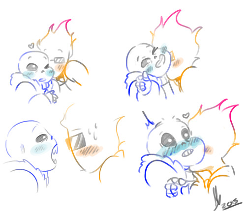royallymad: grillby doesn’t know how to feel about sharp teeth sans