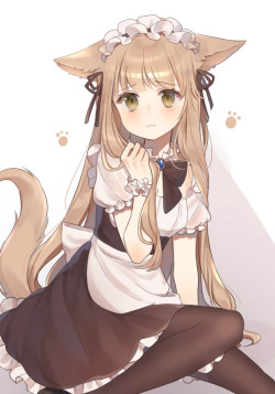 planet–anime:Shy Catgirl Maid [Original]