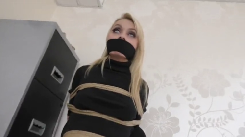 blondegaggedworld: chloe toy otm gagged part 2