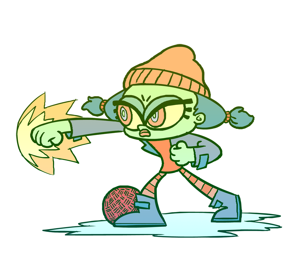 colorpulp:  a lil doodleeoo of spinelli from the hit tv series recess.