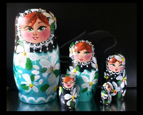 Painted some matryoshka dolls today.