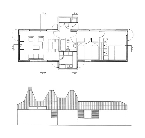 Single family house in San CosmeBarreiros, Lugo, Galicia, Spain; 1972-75Carlos Meijide Calvosee map 