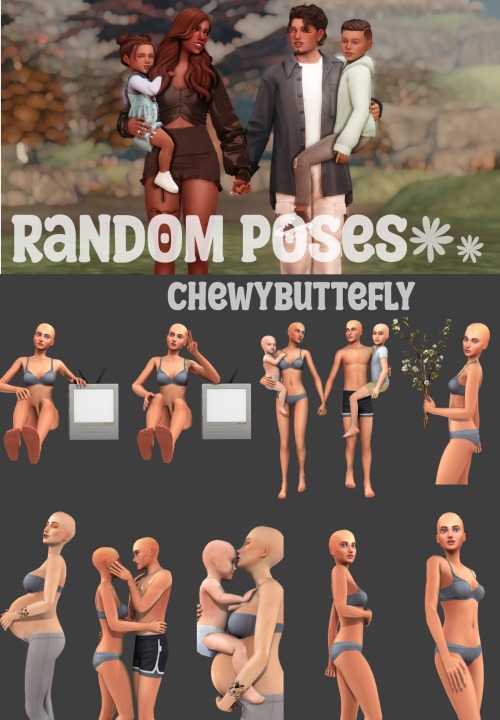 Random poses ♥download - xxx (patreon, early access)♥ 9 poses (14 total)♥ 