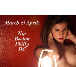 kyotocat:  Nyc: March 20-25. The rest in the following weeks. DM or email me if you’d like to work together. Nyc is almost booked. Philly is a close second 